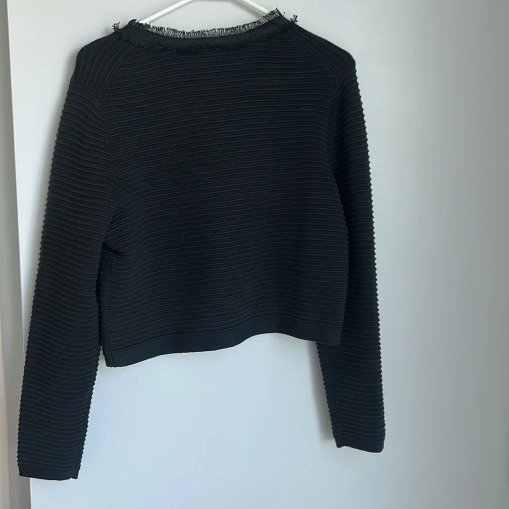 J. Crew Black Cardigan with Gold Buttons - Picture 3 of 4